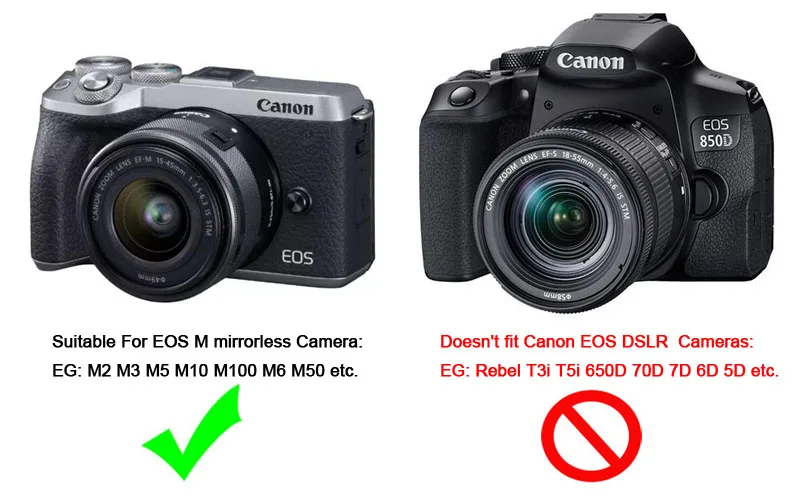 Фотоадаптер для объектива Sony Alpha Minolta AF MA к камере Canon EOS M M100 M50 EF-M - купить по