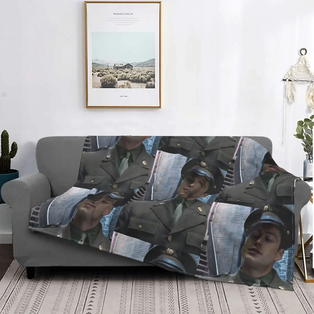 

Bucky Barnes Blanket Bedspread Bed Plaid Bed Cover Beach Towel Fleece Blanket Blankets For Beds