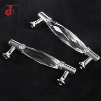 96128mm high quality zinc alloy furniture glass handles for furniture crystal door knobs kitchen cabinet luxury home decoration