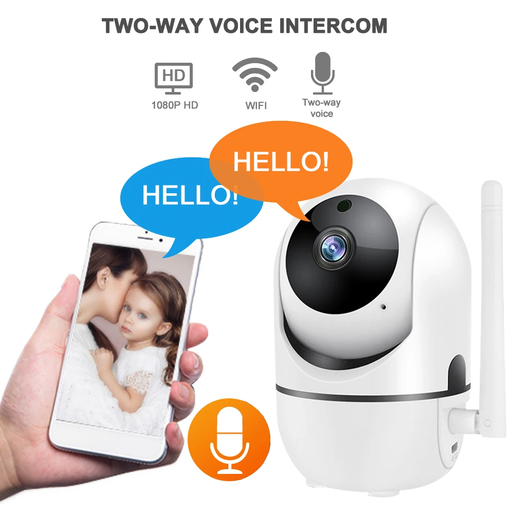 1080P Wifi IP камера Облачное хранилище ИК Ночное Видение двухстороннее аудио