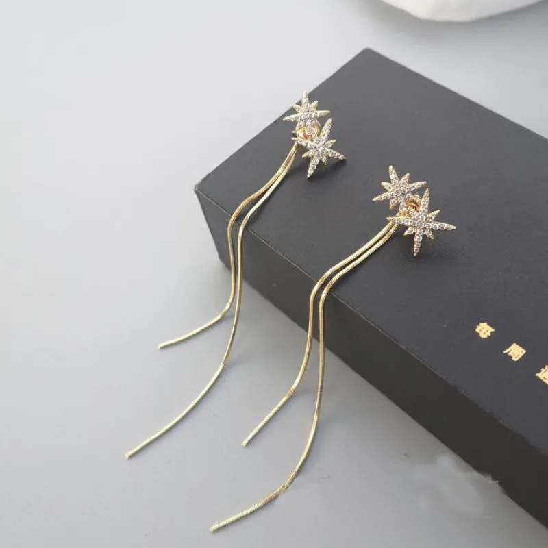 

2021 Jewelry Gifts Women Alloy Long Tassel Earrings