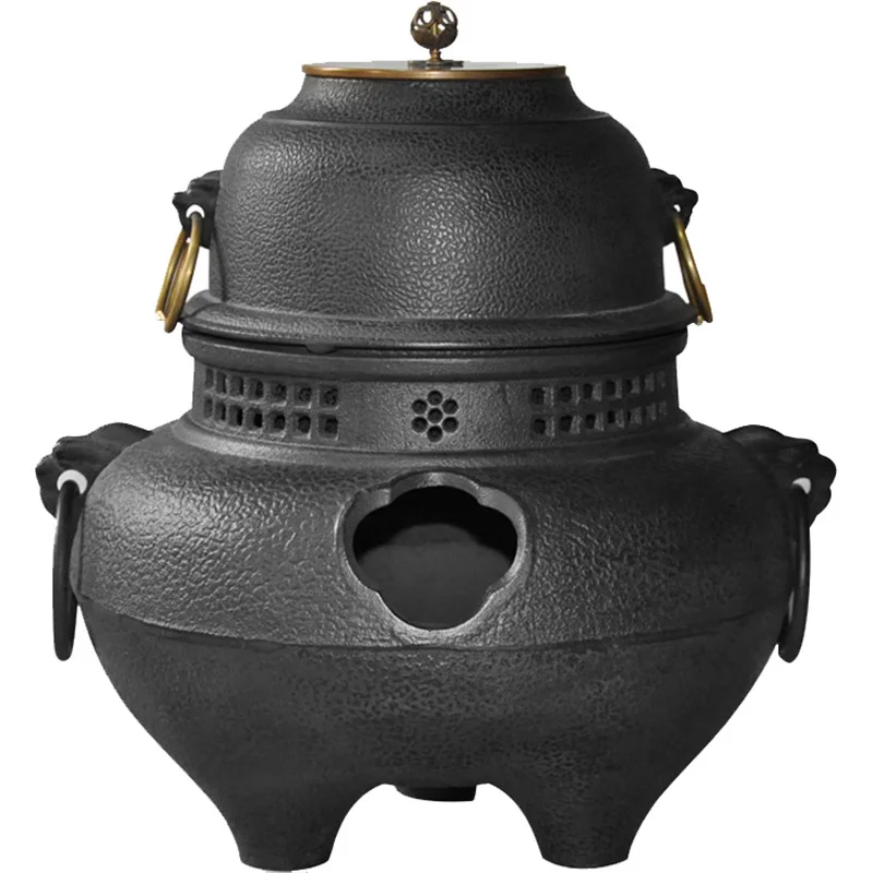 

Air furnace cast iron large carbon furnace iron tea set manual stove zhenzhai air kettle retro heat preservation tea stove