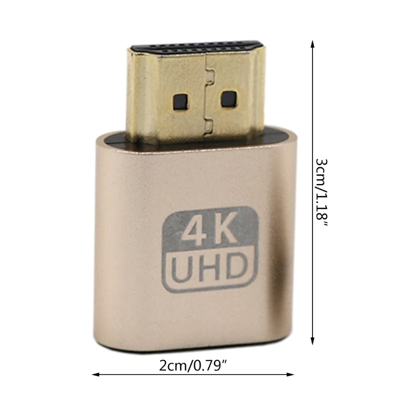 Видеокарта с Виртуальным дисплеем совместимым Hdmi 4K Ddc Edid подключаемый разъем