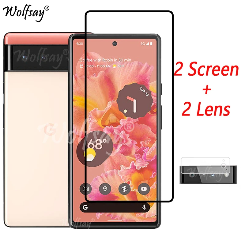 

Full Cover Tempered Glass For Google Pixel 6 Screen Protector For Google Pixel 6 7 Pro 6A Camera Glass For Google Pixel 6 Glass