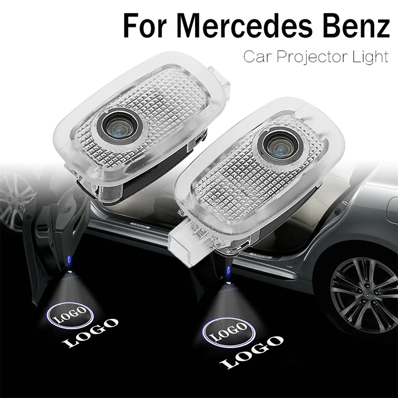 Светодиодная лампа для декора двери автомобиля приветсветильник Mercedes AMG W221 S Class