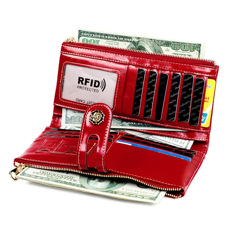 Роскошный брендовый женский кошелек кредитница длинный бумажник на молнии