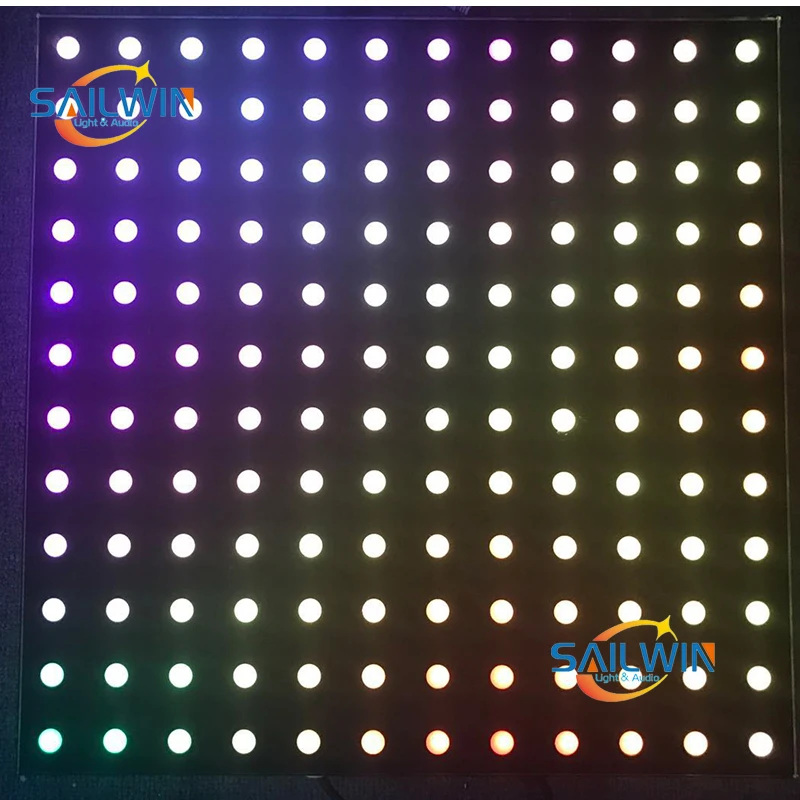8*8 64 Dot RGB 3в1 SMD5050 пиксельный интерактивный СВЕТОДИОДНЫЙ танцпол для свадебной вечеринки клубных мероприятий DC212V Star Cutain Screen 50*50*7 см