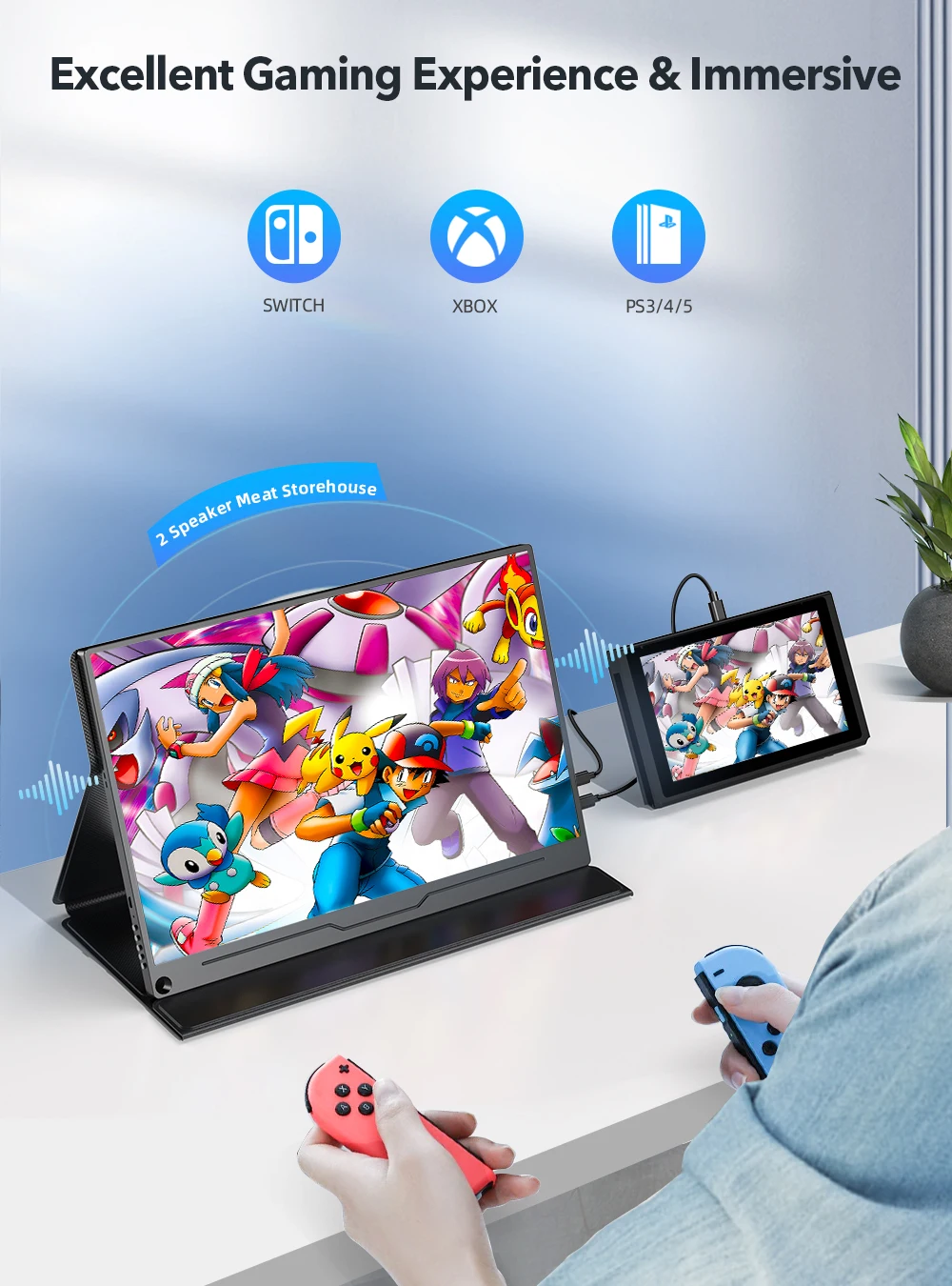 Портативный монитор UPERFECT 13 3 дюйма FHD 1080P Type-C HDMI |