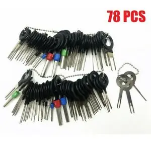 

78pcs Wire Terminal Removal Tool Car Electrical Wiring Crimp Connector Pin Kit Stylus Wire Crimp Pin Extractor Puller