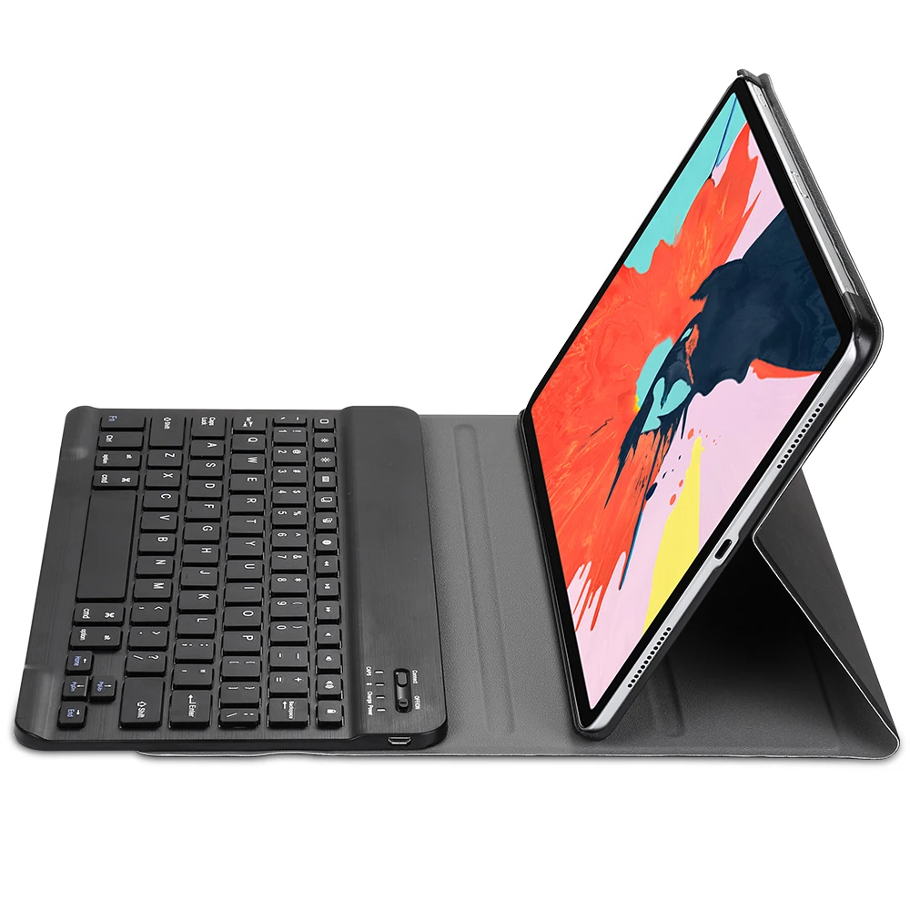 Чехол для нового iPad Pro 11 с беспроводной клавиатурой Bluetooth Smart PU кожаный 360 полный защитный чехол для iPad Pro 10,5 дюймов