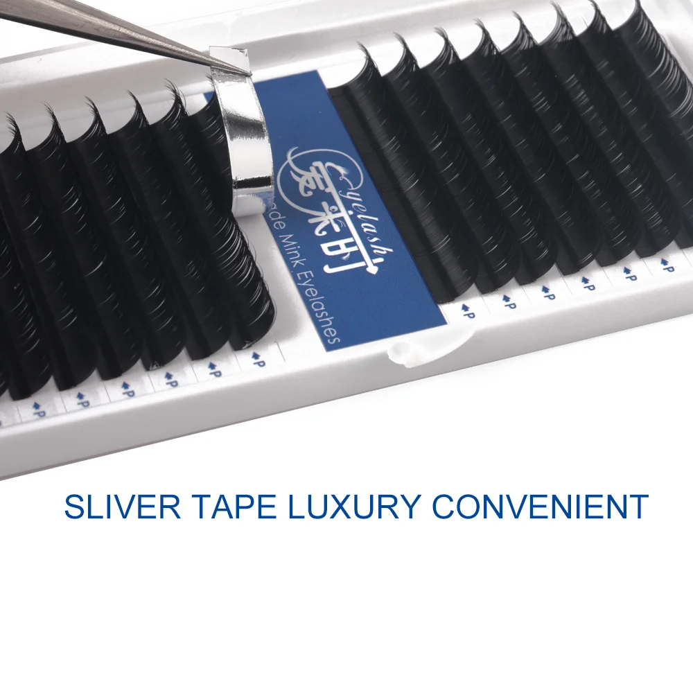 4 лотка/Лот ручной работы индивидуальное наращивание ресниц 16 линий + Бесплатная