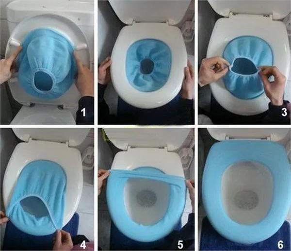 Универсальный теплый мягкий чехол для унитаза тканевые накладки крышки