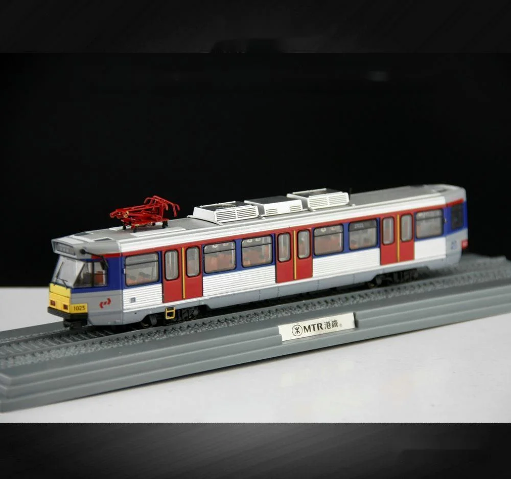 

1/87 alloy model Hong Kong Metro 80M MTR MTR train Light Rail 720 line 505 line Collection ornaments Holiday gifts