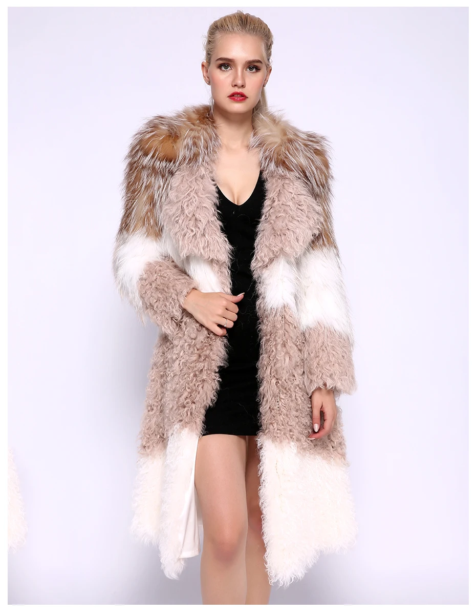 JEPLUDA Fashion женская шуба из натурального меха лиса лама комбинируйте высокое качество роскошный мягкий молодежный меховое пальто женское зимнее натуральный мех пушистый лисий с элементами моды женская куртка зимняя