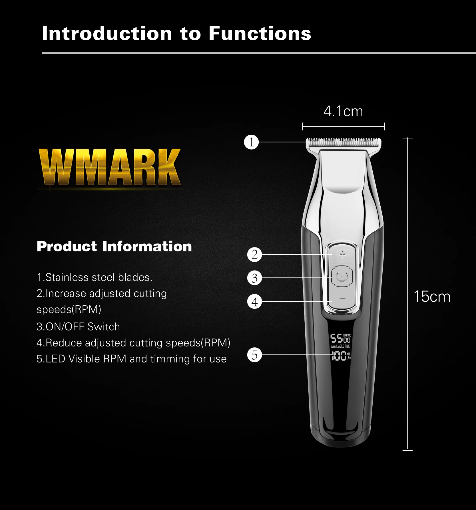 WMARK Парикмахерская Машинка для стрижки волос триммер для бороды машинка для стрижки волос электрическая машина для резки волос Бритва для стрижки края т-образное лезвие detailer