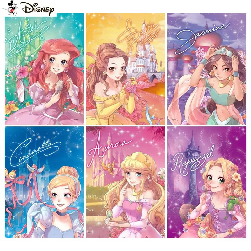 

Алмазная 5D картина «мультяшная принцесса», картина из квадратных страз с рисунком Дисней, экологичные поделки, полноразмерная вышивка, дом...