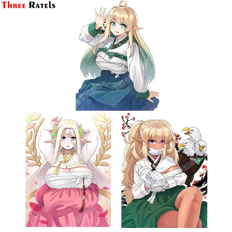 

3D Аниме стикер Three Ratels A996 Dark Elven Forest Ranger, последнее происхождение, наклейки для спальни, стены и туалета, водонепроницаемые декоративные наклейки