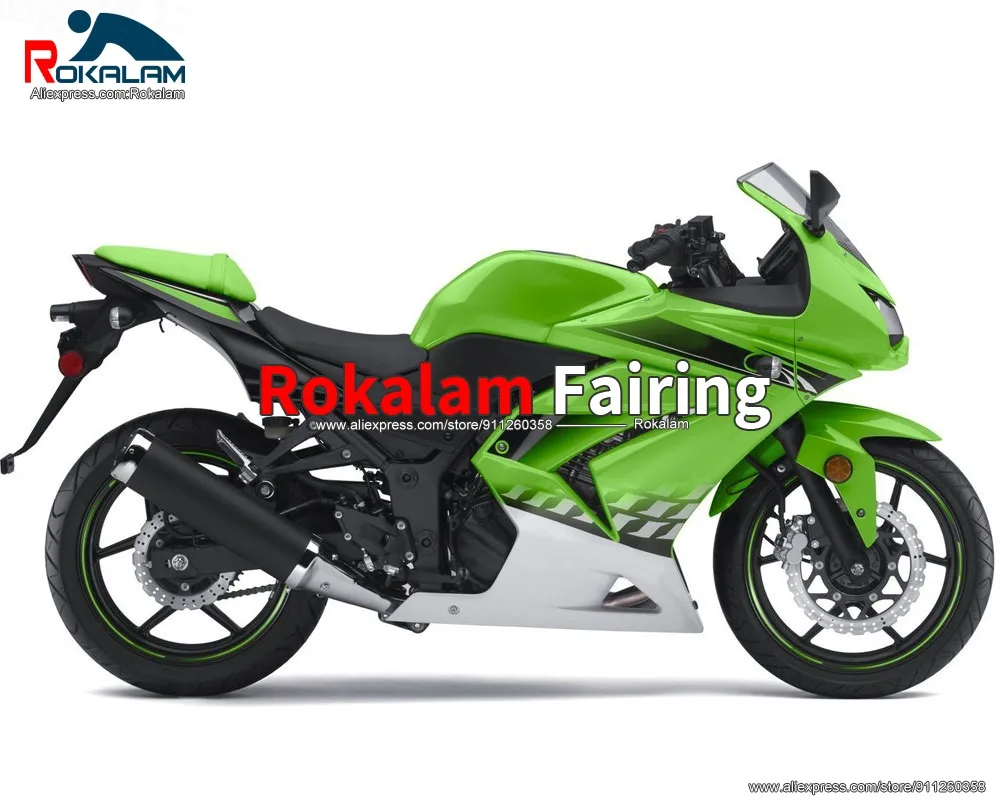 

Кузов мотоцикла для Kawasaki Ninja EX250 ZX250R 2008 2009 2010 2011 2012 зеленый комплект обтекателей мотоцикла (литьё под давлением)