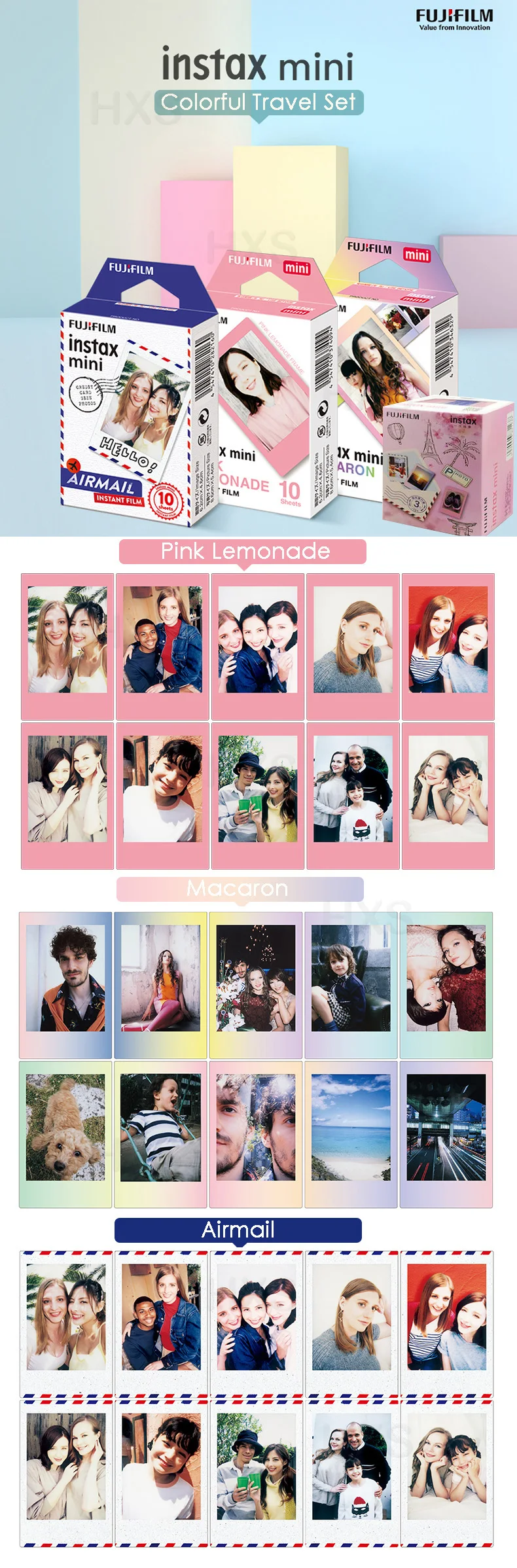 Fujifilm Instax Mini 9 пленка дорожная розовая Подарочная посылка для FUJI мгновенная фотокамера мини 9 8 7s 7c 70 90 25 hello kitty SP-1 SP-2