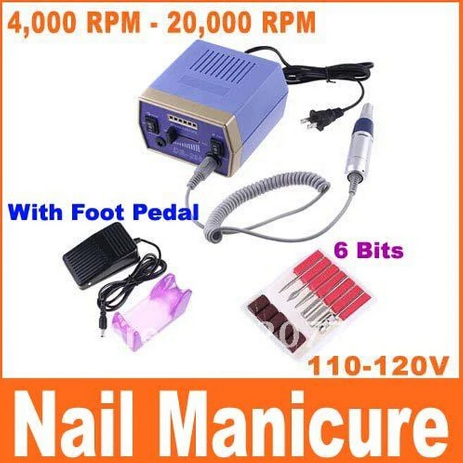 

30000 RPM Electric Nail Art Pro Salon Drill Manicure Pedicure Machine Glazing Tool Kit Set High Quality