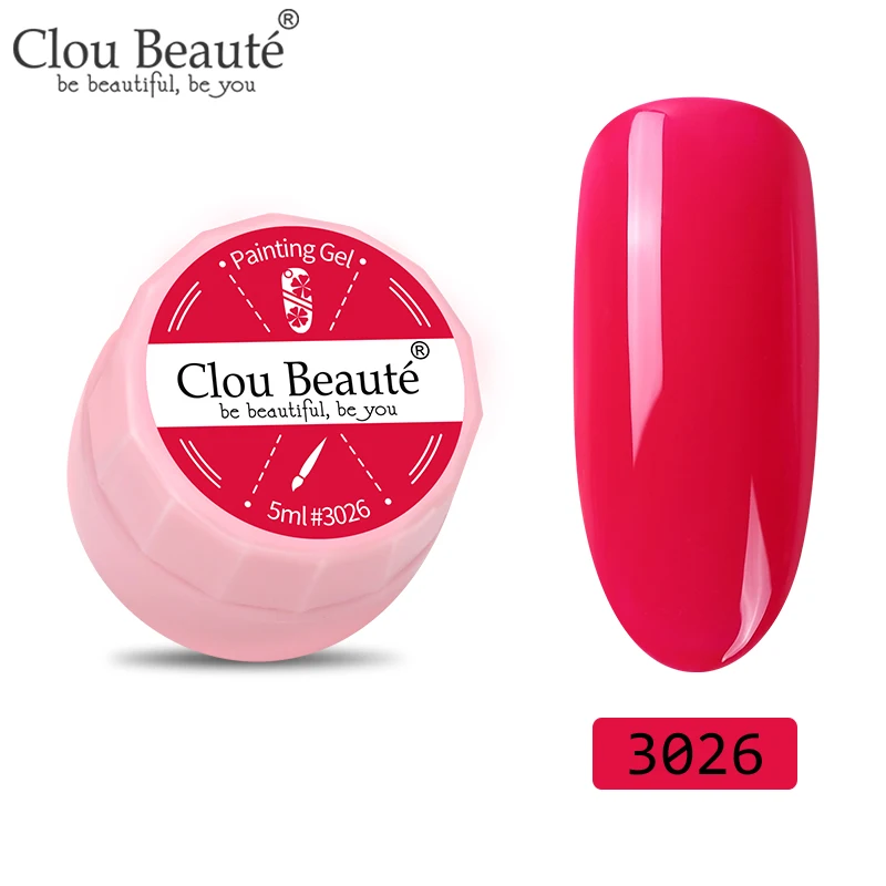3026 Clou Beaute 72 цвета гель-краска УФ/светодиодный гель для ногтей замачиваемый дизайн ногтей светодиодный лак для ногтей УФ-гель для ногтей DIY Краска паук гель лак - Цвет: 3026