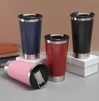 mutifunctional stainless steel car mug with bottle opener portable coffee cup double layer beer mug leak proof tea milk cup gift