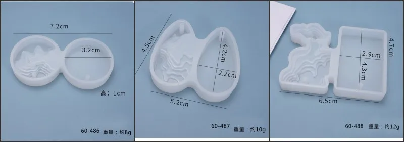 Кристальная эпоксидная форма для изготовления украшений, капля воды, остров, подвеска, силиконовая, ручной работы.