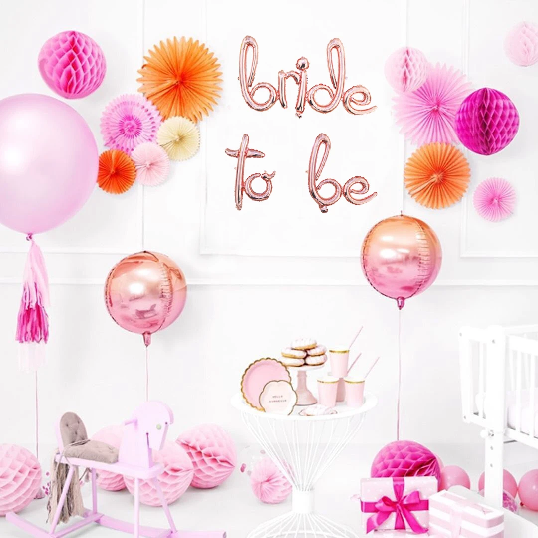 1 комплект 18 дюймов розовое золото надпись невесты фольга воздушный шар для
