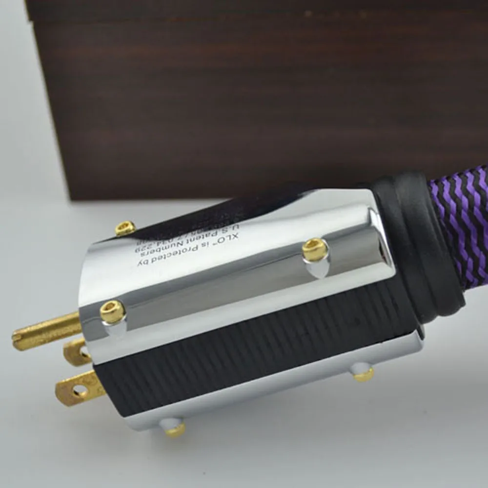 Кабель питания Purple Rush US кабель переменного тока без оригинальных кабелей hifi в