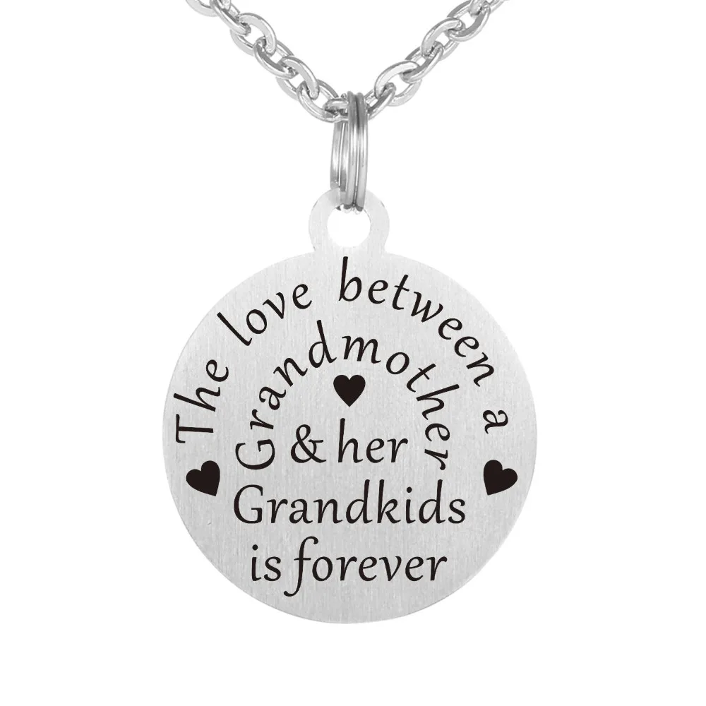 Ожерелье любовь между бабушкой и ее внуками навсегда Рождественский семейный