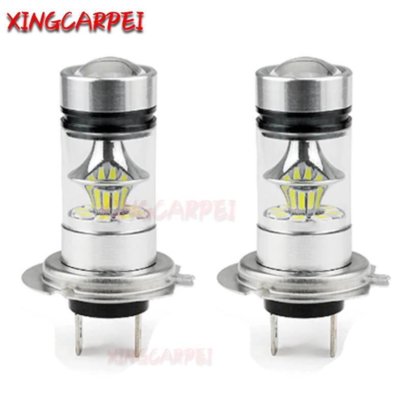 2 шт./лот H7 Светодиодные Автомобильные противотуманные фары 100 Вт 20SMD светодиодные