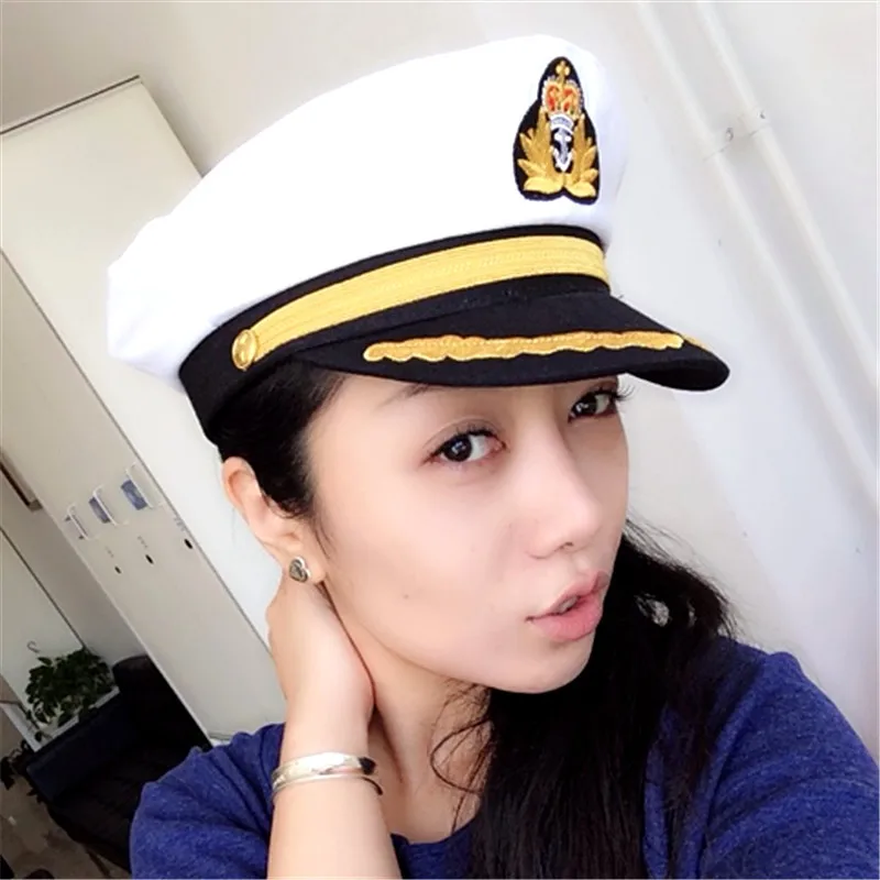 Cotton Navy Hat Cap for Men Women Children Fashion Flat Army Sailor Captain Uniform Boys Girls Pilot Caps Adjustable | Аксессуары для