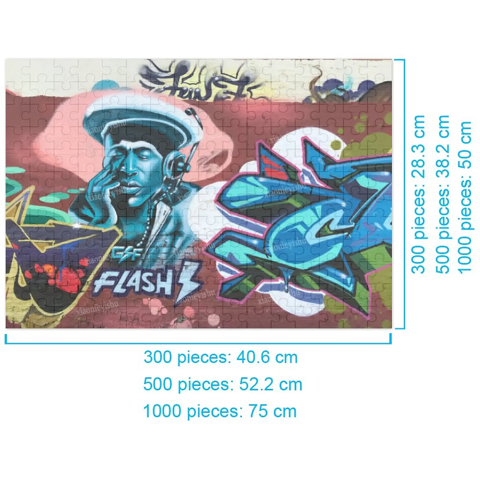 

Пазл деревянный в уличном стиле, 300, 500, 1000 шт.