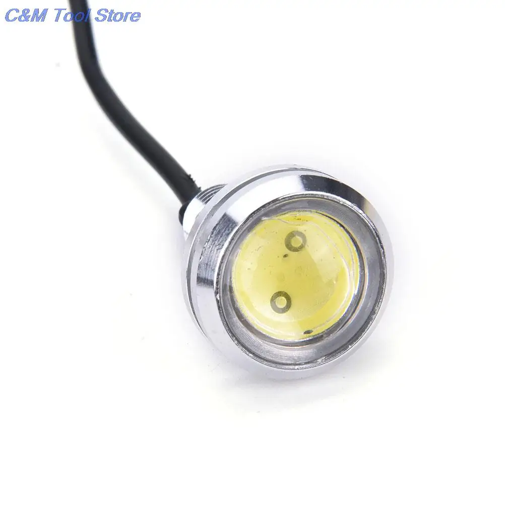 2PCS 23mm 10W 12V LED Eagle Eye White Daytime Running DRL Light Tail Car Auto | Headlight Assembly