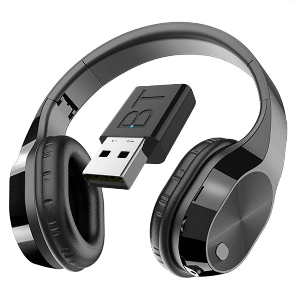 

Bluetooth-наушники беспроводные с поддержкой TF-карты, MP3, 9D стереонаушники, Bluetooth-передатчик, FM-гарнитуры с микрофоном, телефоном, планшетом, ТВ-га...