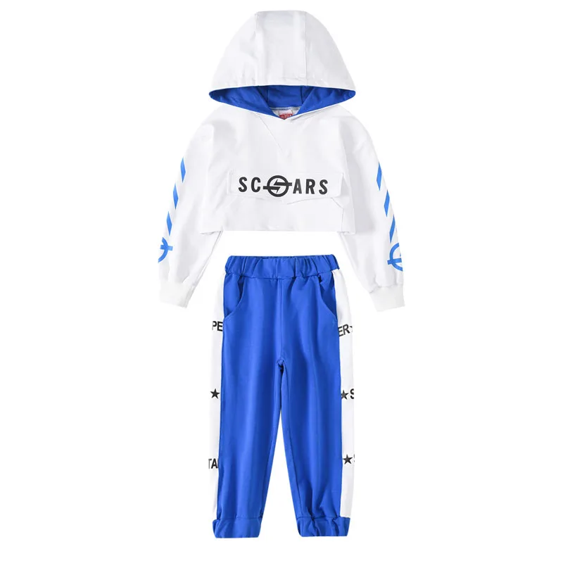 

New Children'S Day Hip-Hop Dance Costumes Kids Loose Handsome Drum Performance Clothes Girls Jazz Street Dance Tide Suit