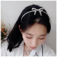 luxury crystal headband women butterfly bow tassel hoops girls hair accessories fashion jewelry accesorios para el cabello mujer