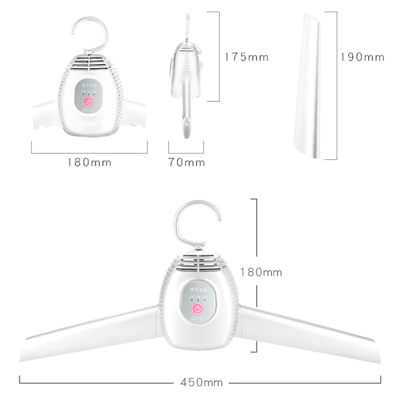 

Newly Clothes Dryer Shoe Dryer Hanger Dryer Quick Drying Home Travel Business Trip TE889