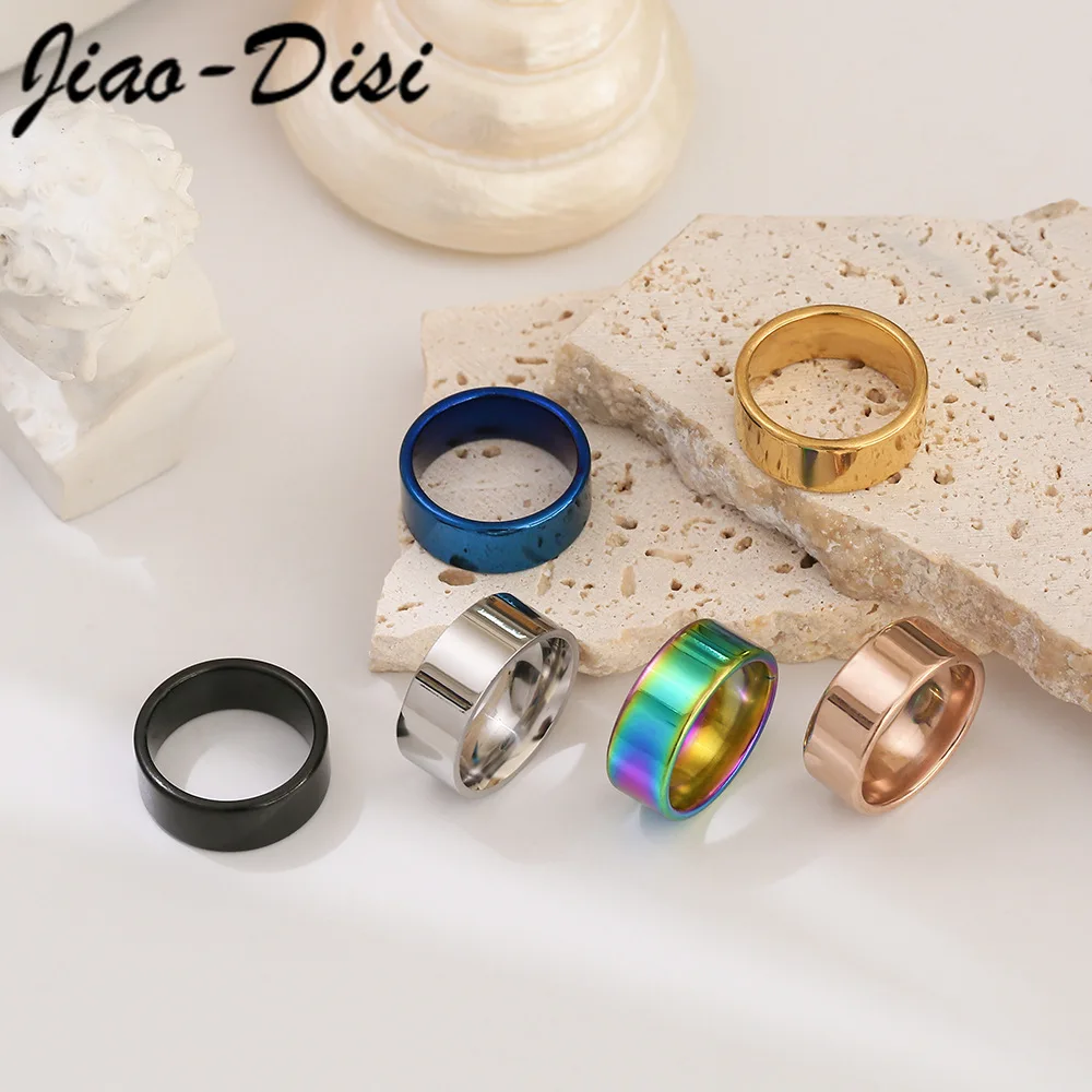 

Personalized Engrave Name Rings for Men Black Silver Gold Stainless Steel Ring Fashion Male Jewelry Gift for Husbands