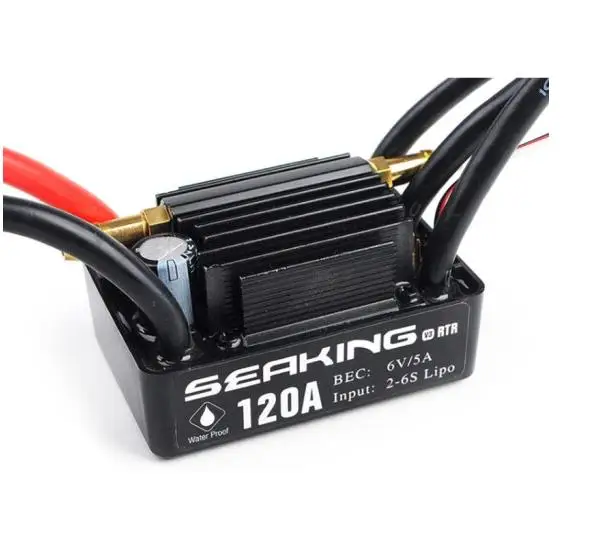 Hobbywing SeaKing V3 водонепроницаемый 30A/60A/90A/120A/180A 2-6S Lipo контроллер скорости 6В BEC