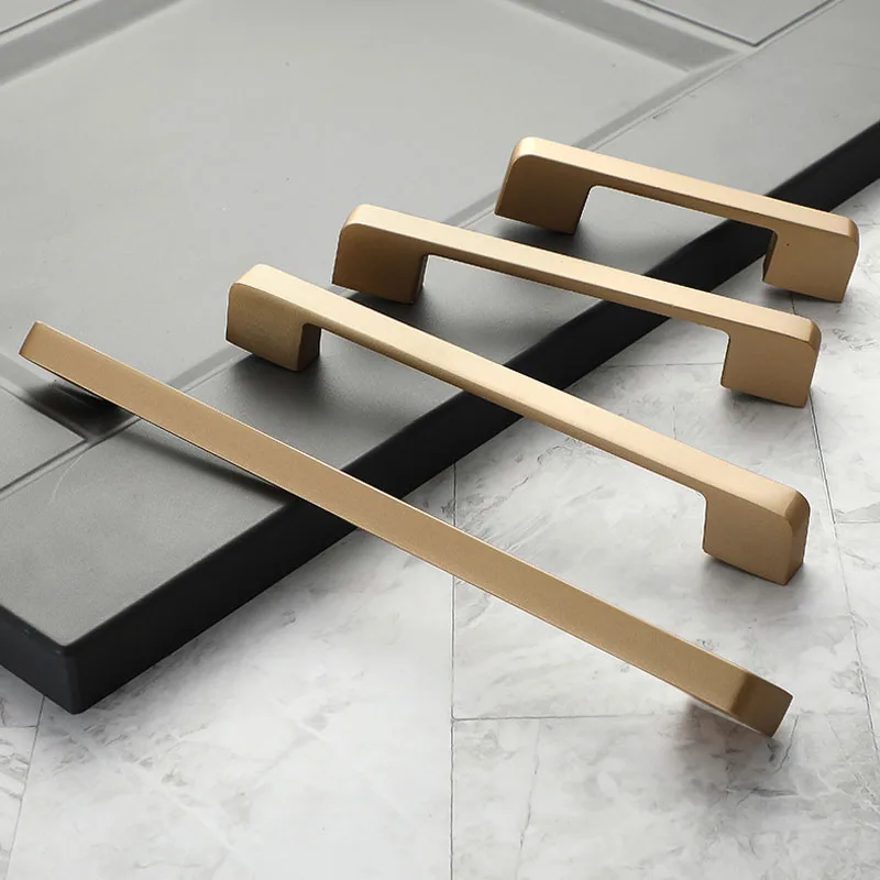 KK & FING золотые ручки для кухонного шкафа комода фурнитура Мебельная ручка