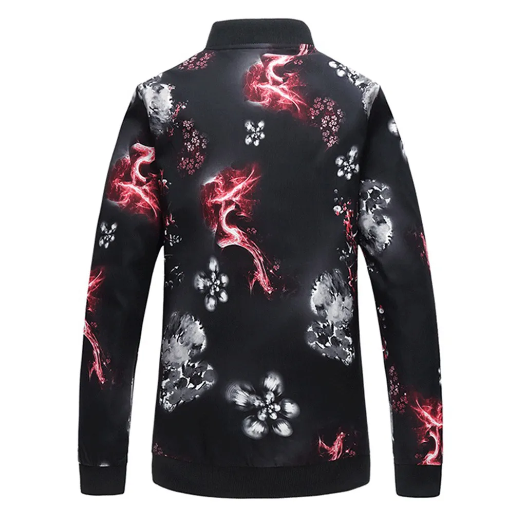 JAYCOSIN мужская куртка с модным принтом красивый бейсбольный костюм тонкая Пальто