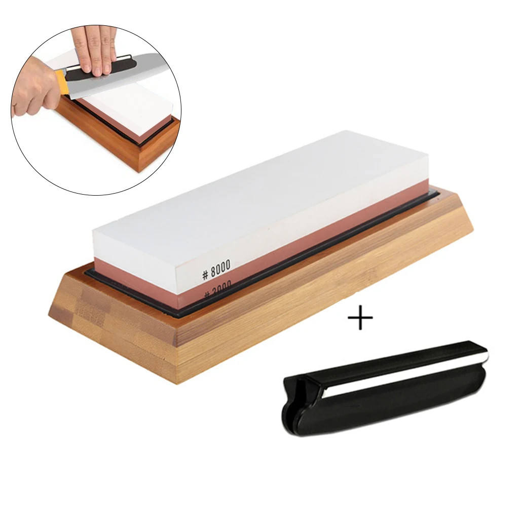 Профессиональный кухонный нож точилка Камень двухсторонний белый корунд