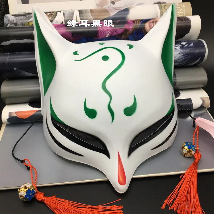 Маска вибрато в японском стиле лиса ветра косплей аниме демон маскарад кошка