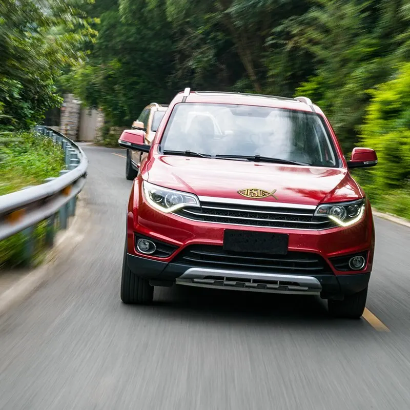 Новый автомобиль эмблемы с логотипом автомобиля Стикеры Иисус рыбы наклейка