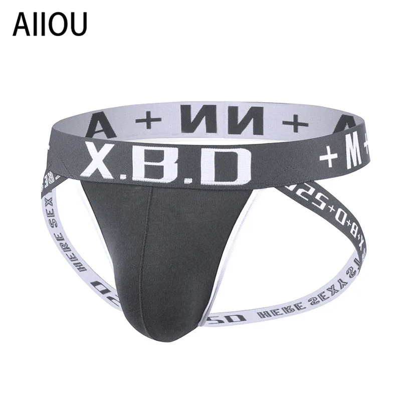 AIIOU сексуальное мужское нижнее белье с заниженной талией мужские стринги из