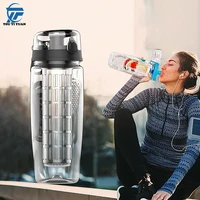 tritan material bpa free fruit infuser water bottle juice shaker sports lemon water bottle fitness sport fruit drinking for girl