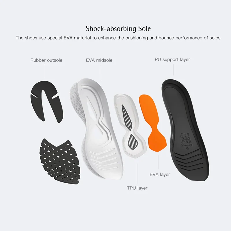 Новые кроссовки Xiaomi Sneaker 2 Mijia Спортивная амортизирующая обувь для мужчин в