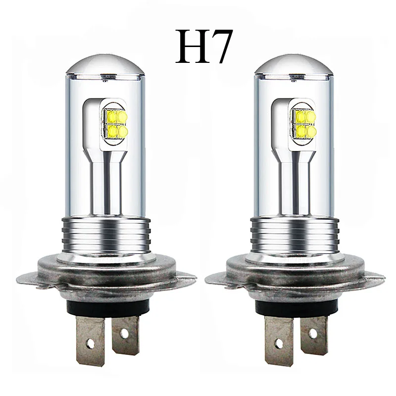 2 шт. Одежда высшего качества белый 9006 HB4 8SMD высокое яркое 40В светодиодный Автомобильная Противо-Туманная светильник DRL вождения лампы сигнала светильник стояночный светильник - Цвет: H7
