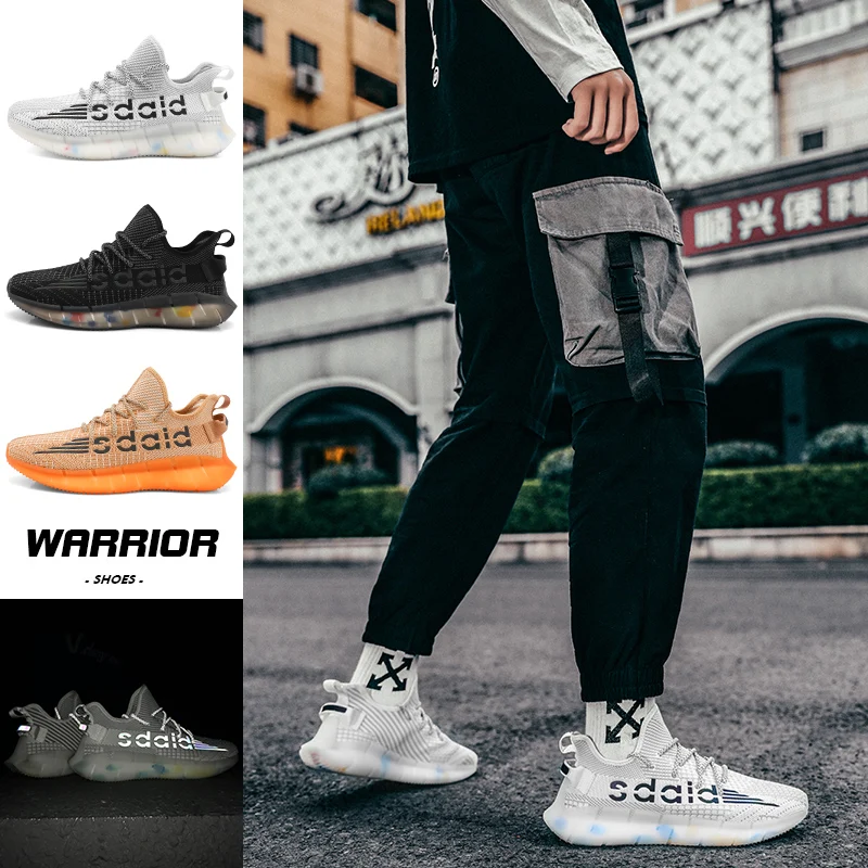 

BASHANGMU Men's Shoes Summer Autumn 2021 New Sports Casual Shoes Breathable Thin Mesh Shoes Night Reflective Old Shoes Men